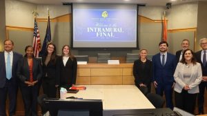 Dispute Resolution Society 2026 intramural competitors with guest judges